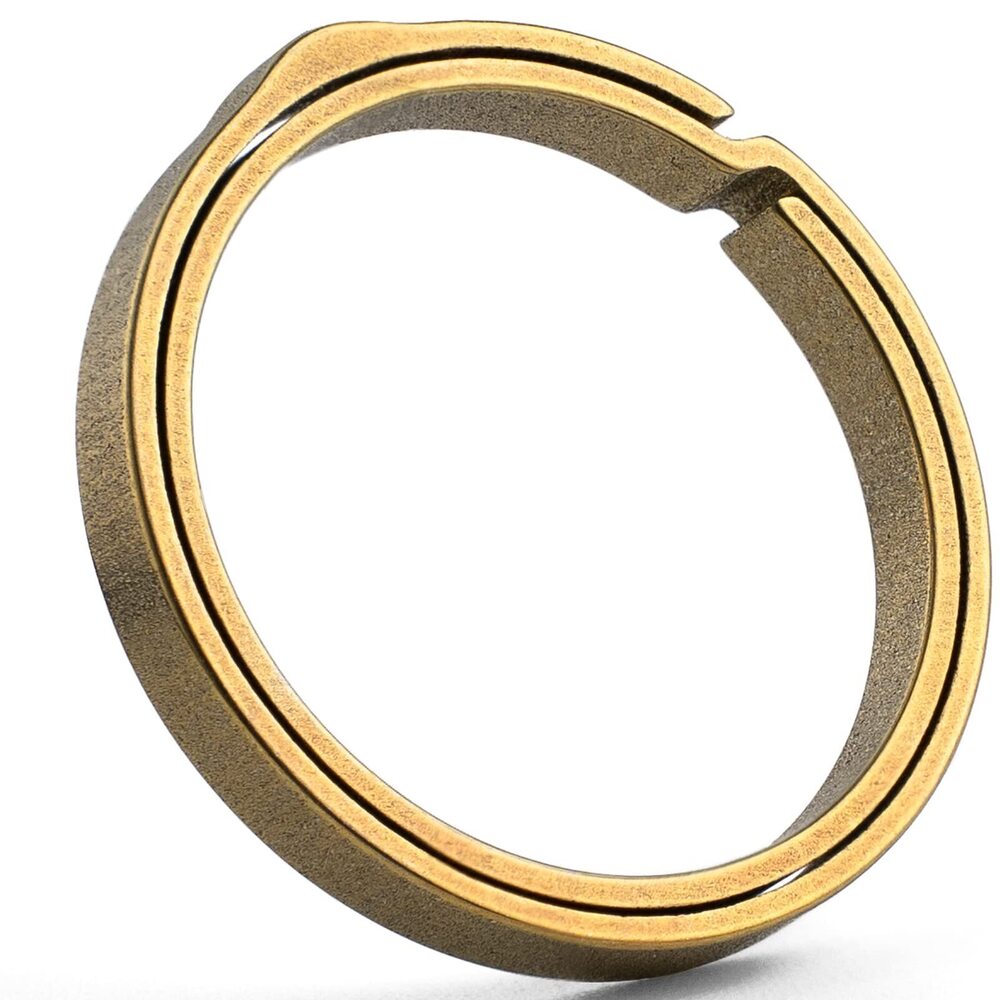 1877 Titanium Key Ring,Side Pushing Split Rings Kit for Keychains,Quick - Picture 7 of 7